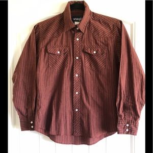 Boy’s Wrangler Pearl Snap Western Shirt 10-12
